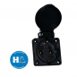 Preview: Schutzkontakt Anbausteckdose IP54 16A mit Klappdeckel und Steckklemmen (QuickConnect)