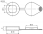 Preview: Staubkappe für Schaltschrank Schloss (M 060)