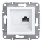 Preview: Schneider Asfora - Netzwerkdose - ISDN-​Dose CAT6 1xRJ45
