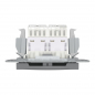 Preview: Schneider Asfora - Netzwerkdose - ISDN-​Dose CAT5e 2xRJ45