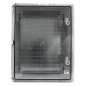 Preview: Schaltschrank IP65 (300x400x165mm) inkl. Montageplatte - mit Sichttür
