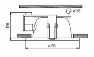 Kanlux Downlight Deckenleuchte BEN DL-220-W (2xE27 bis 20W)