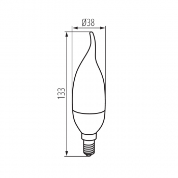 Preview: Kanlux LED Leuchtmittel IDO 6,5W E14 (Warmweiß)