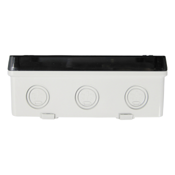 Installationsgehäuse IP67 (130x220x95mm) + Hutschiene und Sichtdeckel