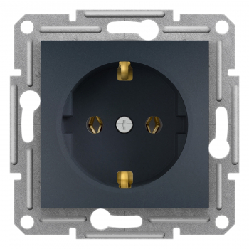 Schneider Asfora - Schutzkontakt Steckdose mit Kindersicherung