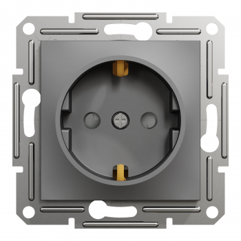 Schneider Asfora - Schutzkontakt Steckdose mit Kindersicherung