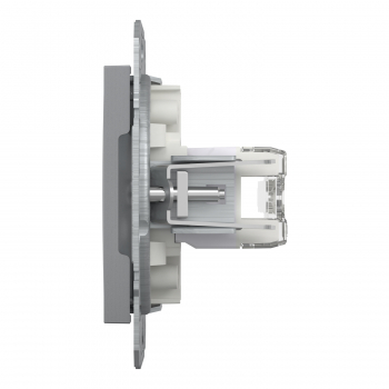 Schneider Asfora - Netzwerkdose - ISDN-​Dose CAT6 2xRJ45
