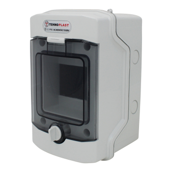 Sicherungskasten Aufputz IP65 Feuchtraum 1-Reihig 6 Module