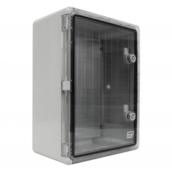 Schaltschrank IP65 (250x300x130mm) inkl. Montageplatte - mit Sichttür