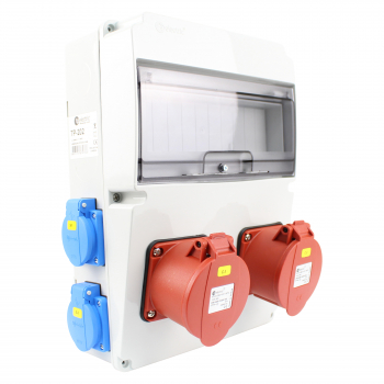 Preview: Stromverteiler (2x CEE 32A + 4x Schutzkontakt 230V)