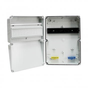 Preview: Stromverteiler Leergehäuse IP65 - 11 Module
