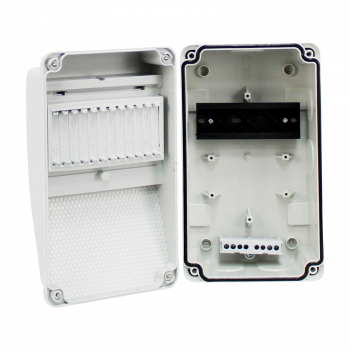 Preview: Stromverteiler Leergehäuse IP65 - 6 Module