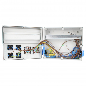 Preview: Stromverteiler (2x CEE 5pol 32A + 6x Schutzkontakt 230V/16A)