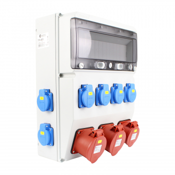 Stromverteiler (1x CEE 5pol 16A + 2x CEE 5pol 32A+ 8x Schutzkontakt 230V)