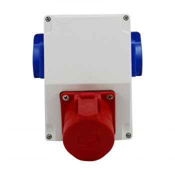 Preview: Stromverteiler (1x PCE CEE 16A + 2x PCE Schutzkontakt 230V)