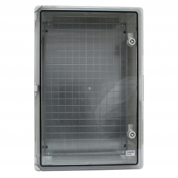 Preview: Schaltschrank IP65 (300x400x195mm) inkl. Montageplatte - mit Sichttür