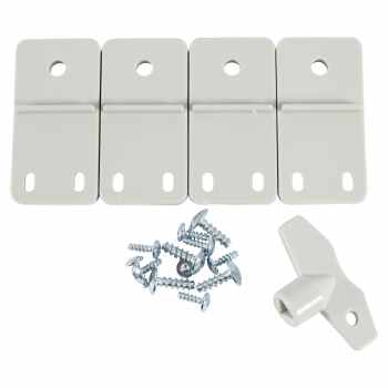 Schaltschrank IP65 (250x330x130mm) inkl. Montageplatte - mit Sichttür