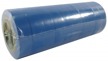 Elektroisolierband 10 Rollen / 15mm x 10m (Blau)