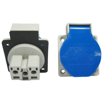 PCE Anbausteckdose mit Klappdeckel Schweizer Norm T13