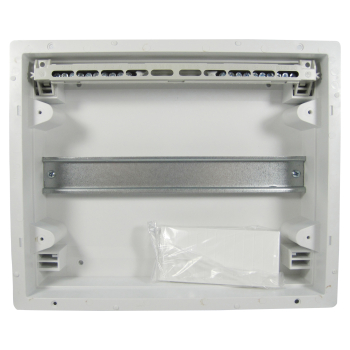 Sicherungskasten Unterputz IP40 1-Reihig 12-Module (Transparente Tür)