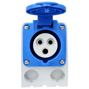 Preview: Kombi Wandsteckdose CEE 3pol (230V/16A) + (230V/16A) IP44