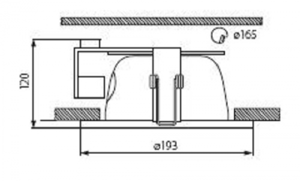 Kanlux Downlight Deckenleuchte BEN DL-220-W (2xE27 bis 20W)