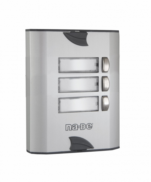 Türklingel mit LED für 3 Parteien Familienhaus (06003)