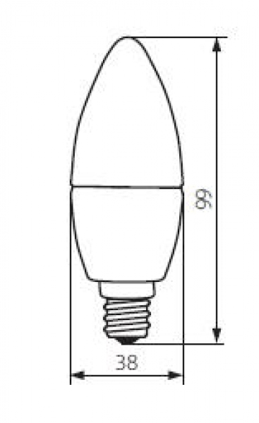 Kanlux LED Leuchtmittel DUN 3W E14 (Warmweiß)