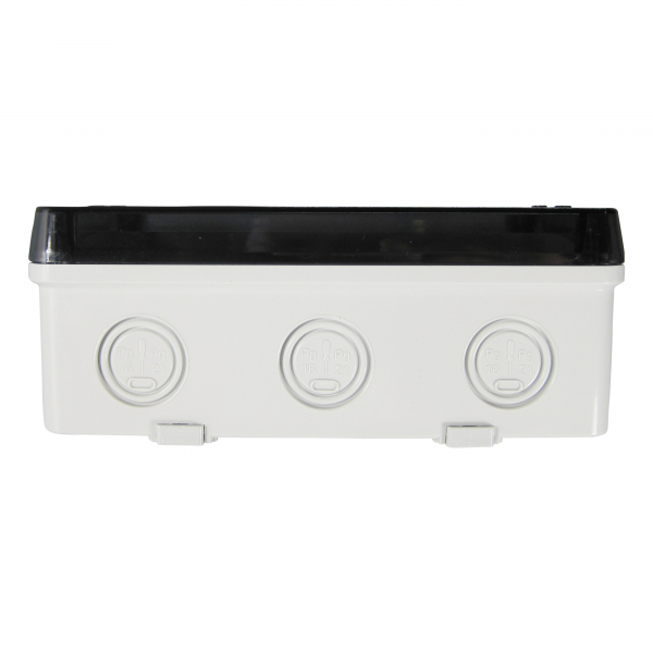 Installationsgehäuse IP67 (130x220x95mm) + Hutschiene und Sichtdeckel