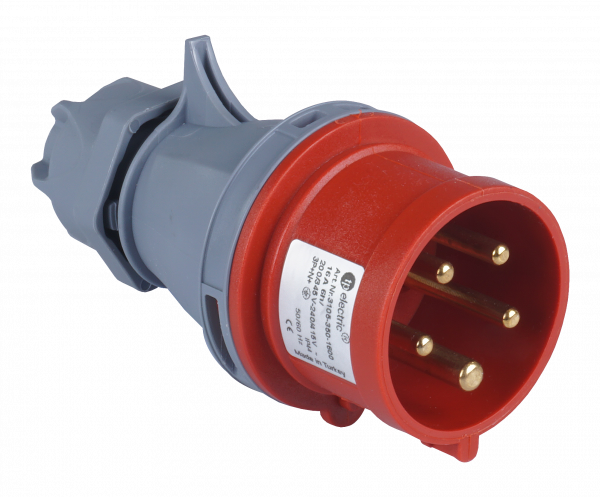CEE Stecker 5x16A IP44 mit Phasenwender