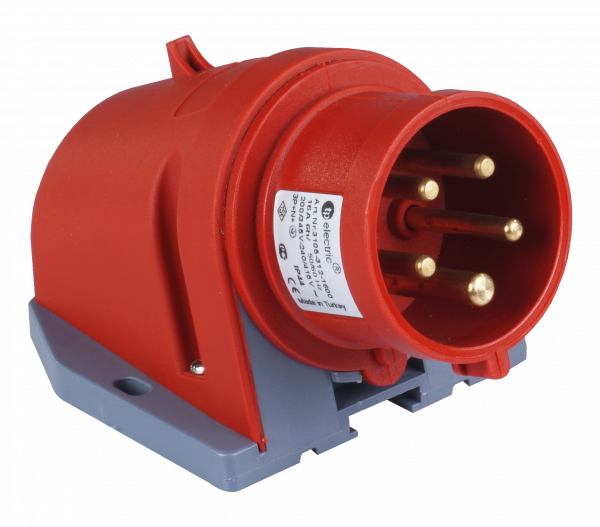 CEE Wandstecker 5x16A IP44 mit Phasenwender