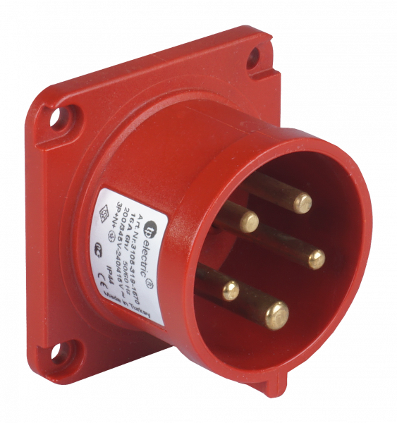 CEE Anbaustecker 5x16A IP44 mit Phasenwender