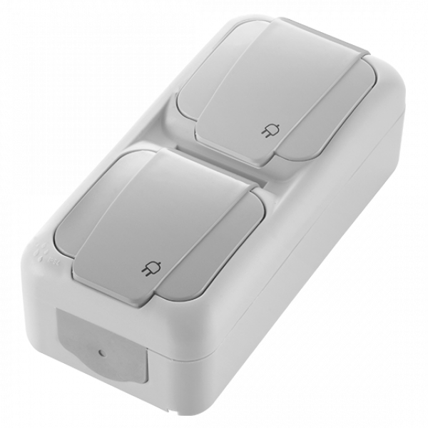 ViKO Palmiye - 2-fach Steckdose (Senkrecht) IP54