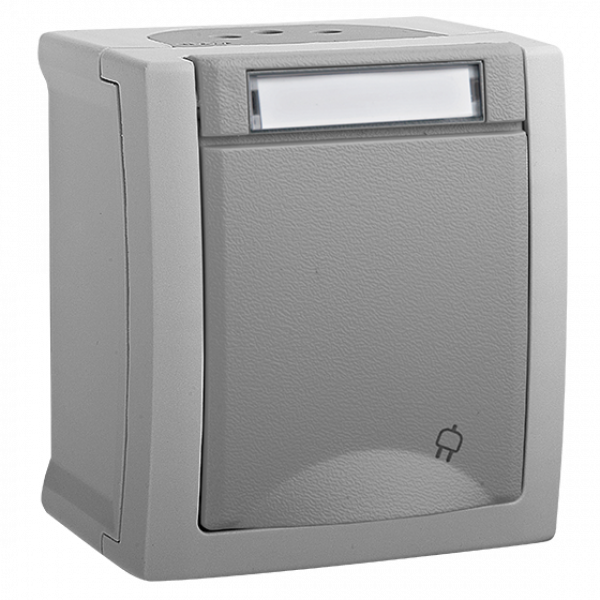 ViKO Pacific - Steckdose mit Beschriftungsfeld IP54
