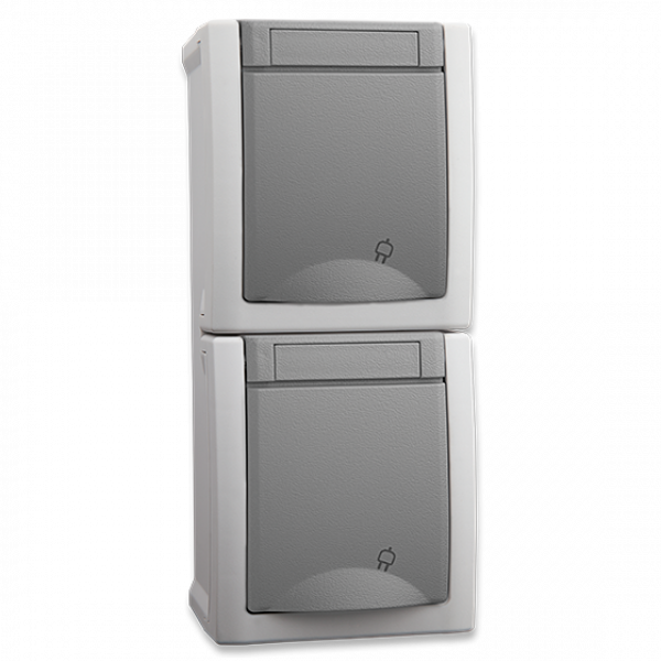 ViKO Pacific - 2-Fach Steckdose (Senkrecht) IP54