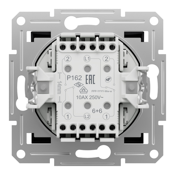 Schneider Asfora - Doppel Wechselschalter