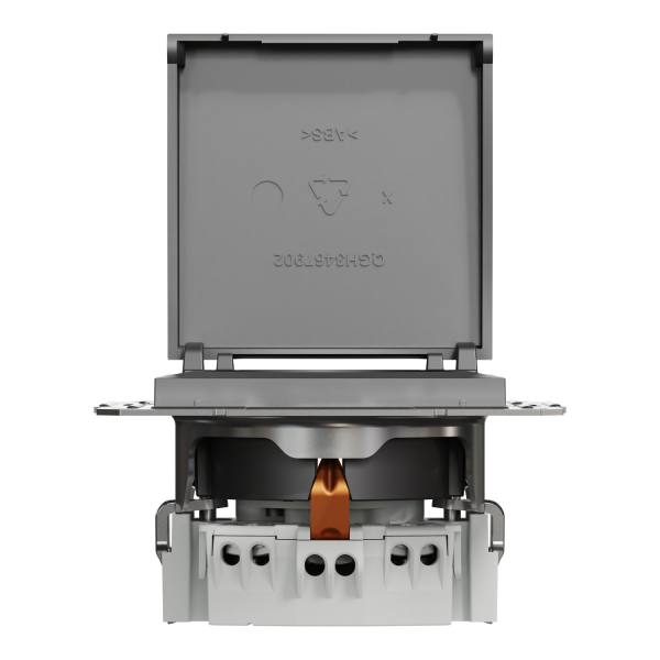 Schneider Asfora - Schutzkontakt Steckdose mit Deckel