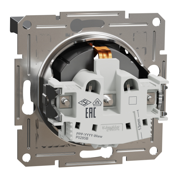 Schneider Asfora - Schutzkontakt Steckdose mit Deckel