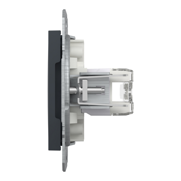 Schneider Asfora - Netzwerkdose - ISDN-​Dose CAT6 2xRJ45