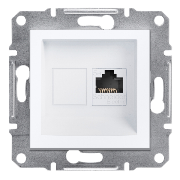 Schneider Asfora - Netzwerkdose - ISDN-​Dose CAT6 1xRJ45