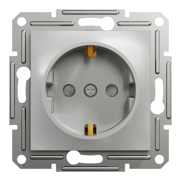 Schneider Asfora - Schutzkontakt Steckdose mit Kindersicherung