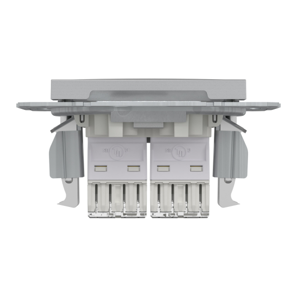 Schneider Asfora - Netzwerkdose - ISDN-​Dose CAT5e 2xRJ45