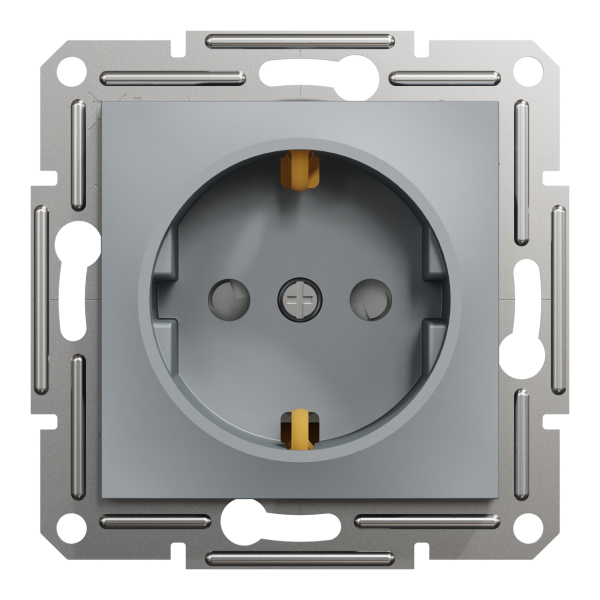 Schneider Asfora - Schutzkontakt Steckdose mit Kindersicherung