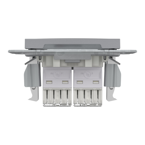 Schneider Asfora - Netzwerkdose - ISDN-​Dose CAT5e 2xRJ45