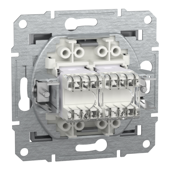 Schneider Asfora - Netzwerkdose - ISDN-​Dose CAT5e 2xRJ45