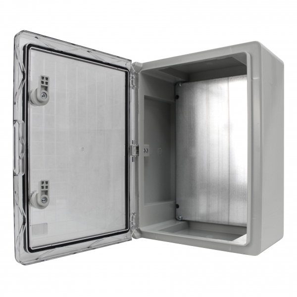 Schaltschrank IP65 (250x300x130mm) inkl. Montageplatte - mit Sichttür