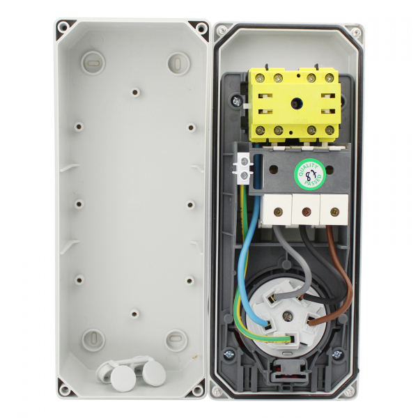 CEE Schaltersteckdose 5x32A IP65 inkl. Sicherung mit Interlock abschaltbar