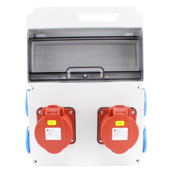 Stromverteiler (2x CEE 16A + 4x Schutzkontakt 230V)