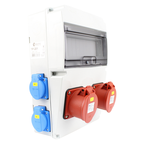 Stromverteiler (2x CEE 16A + 4x Schutzkontakt 230V)