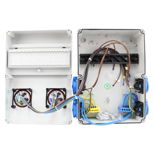 Stromverteiler (2x CEE 16A + 4x Schutzkontakt 230V)